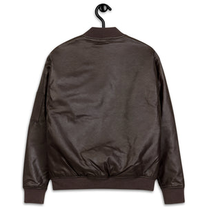 Leather Bomber Jacket